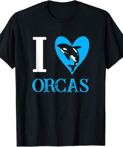 I Love Orcas Orca T-Shirt