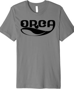 Orca Whale Dolphin Retro Ocean Graphic Vintage Sea Design Premium T-Shirt