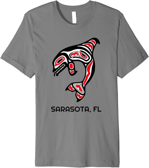 Sarasota FL Native American Indian Orca Killer Whales Premium T-Shirt